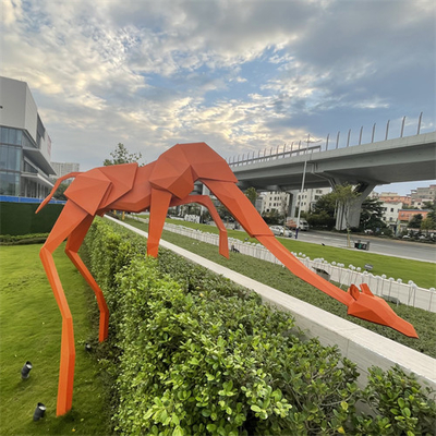 결합구조 큰 야외 금속 기린은 몰 광장을 위해 장식적이어서 조각을 합니다