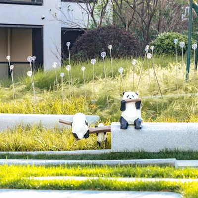 걸상을 앉히기 위한 현대 팬더 첨경시설 야외 상 금속
