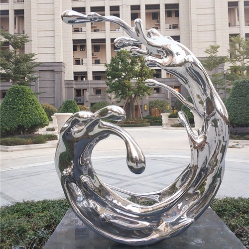 반사경 야위 수영장은 코르텐을 위한 스테인레스 강 초록을 조각합니다