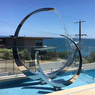 분수를 위한 금속 Ｃ 형상 스테인레스 강고 폴리싱 반사경 조각